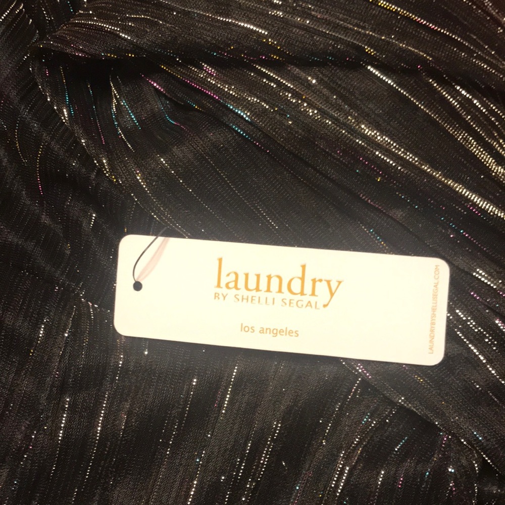 Laundry by Shelli Segal Rainbow Metallic Jumpsuit - Picture 6 of 8